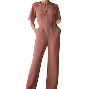 Reiss jumpsuit in dusty rose size 2